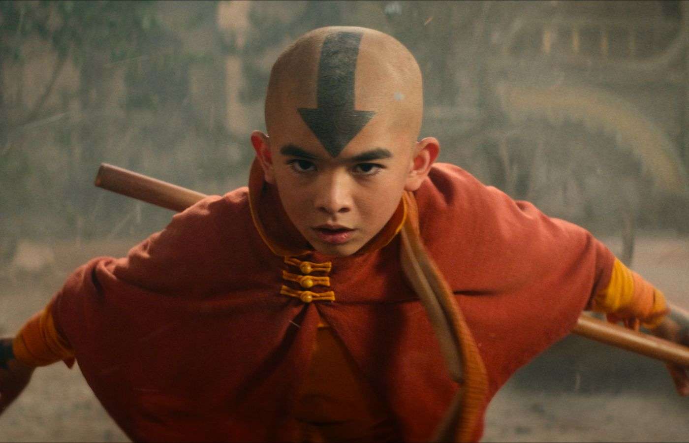 Aang in Netflix's Avatar: The Last Airbender