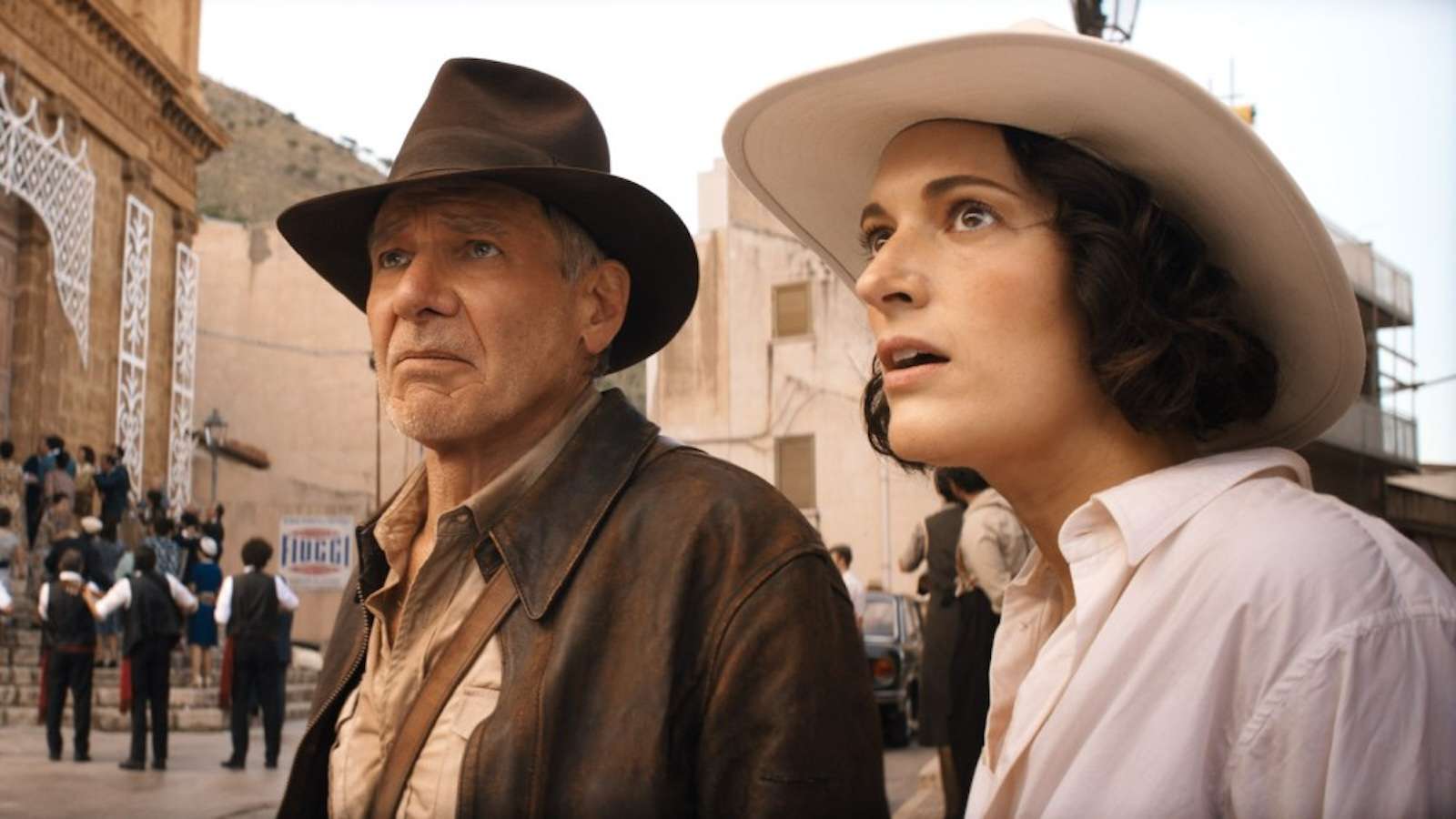 Harrison Ford and Phoebe Waller-Bridge in Indiana Jones 5