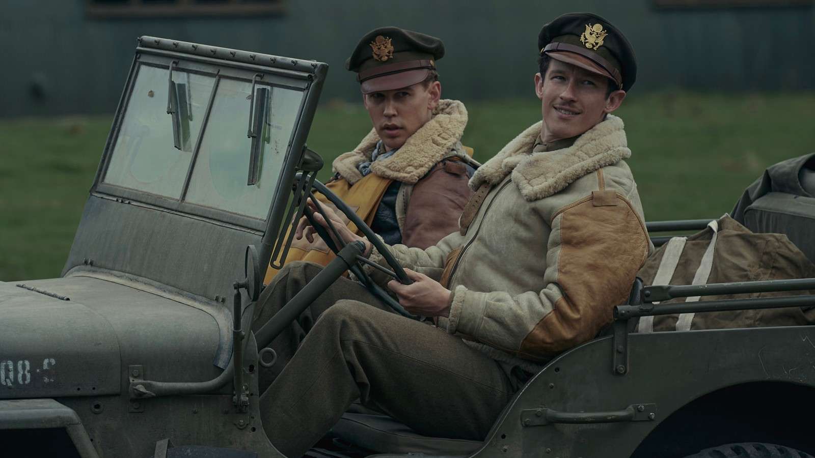 Austin Butler and Callum Turner in Masters of the Air Episode 1