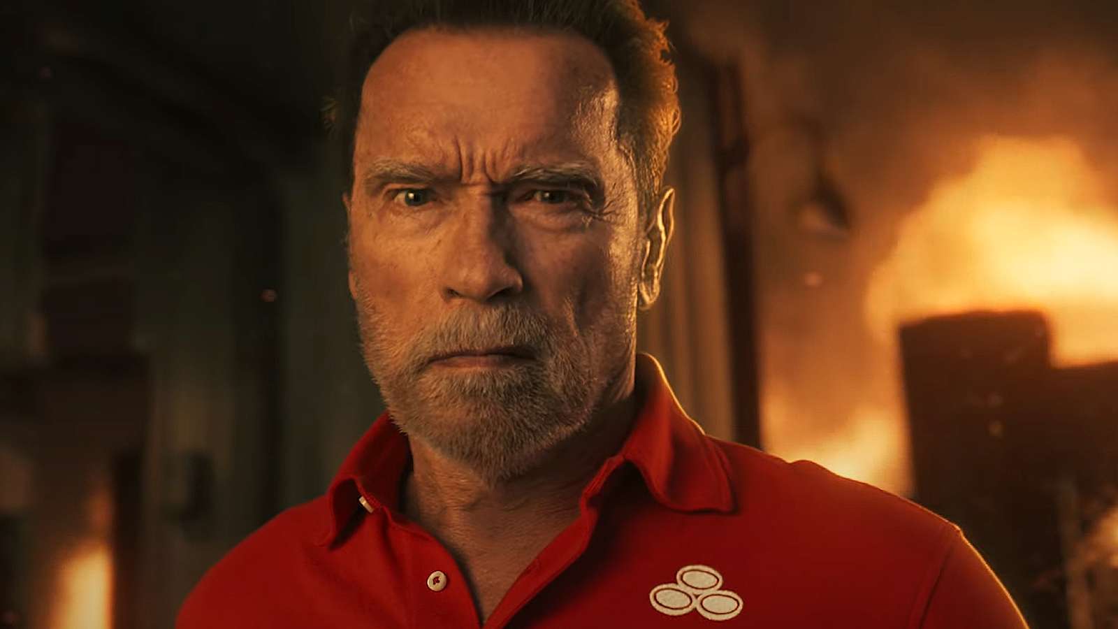Arnold Schwarzenegger in the Agent State Farm trailer