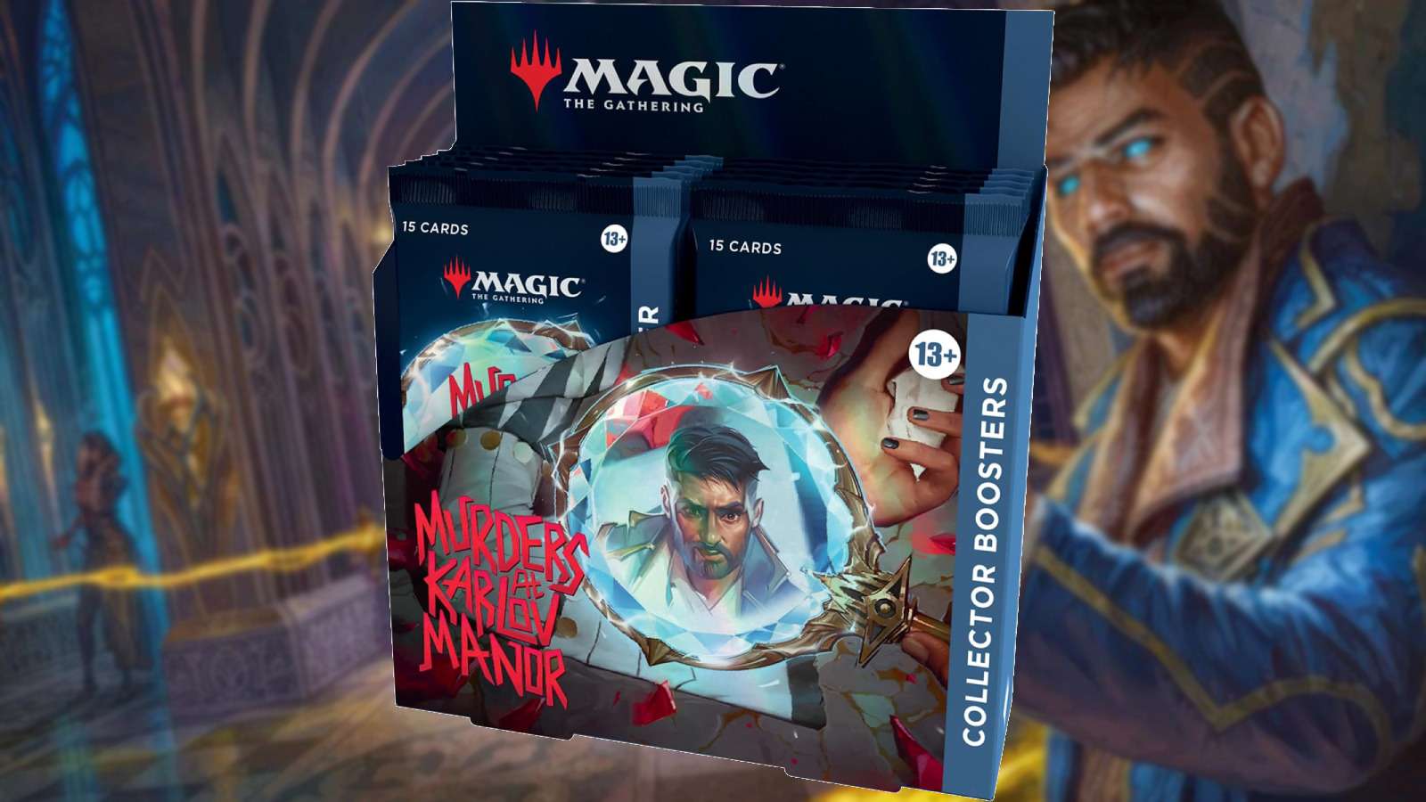 MTG Karlov Manor collector boosters and background