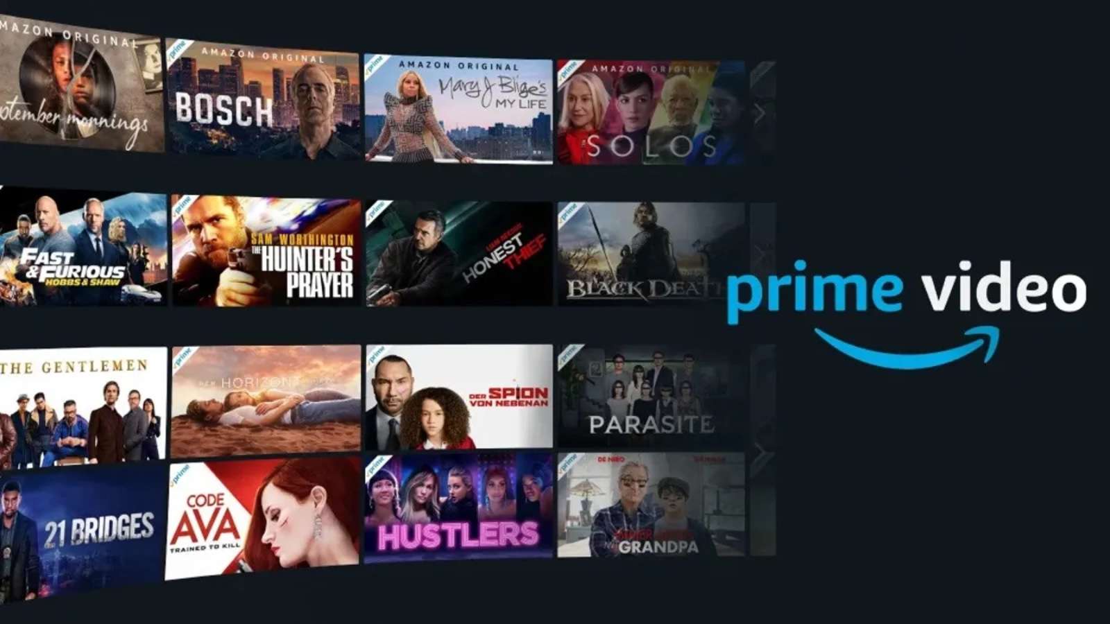 Amazon Prime Video shows and movies.