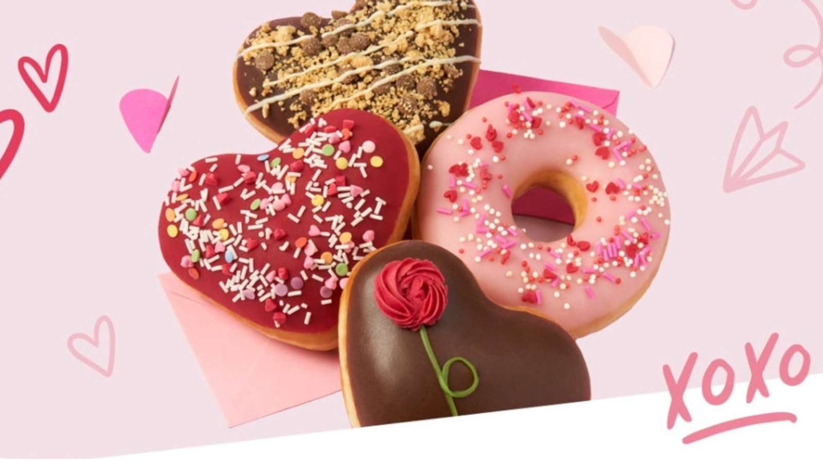 Krispy Kreme Valentine doughnuts