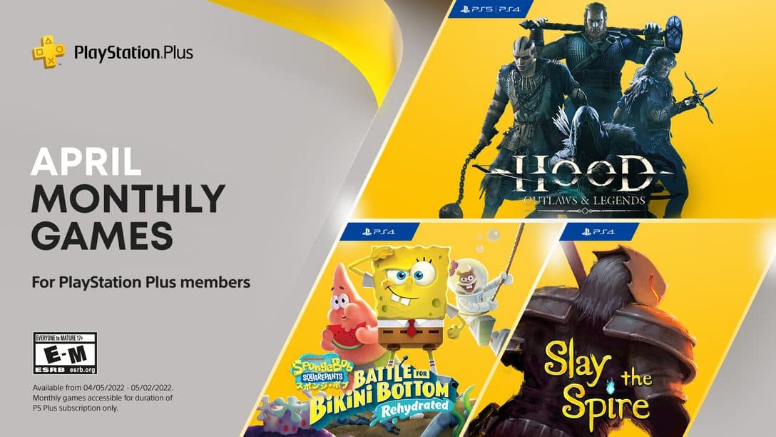 PlayStation Plus games for April: Hood: Outlaws & Legends, SpongeBob SquarePants: Battle for Bikini Bottom – Rehydrated, Slay the Spire