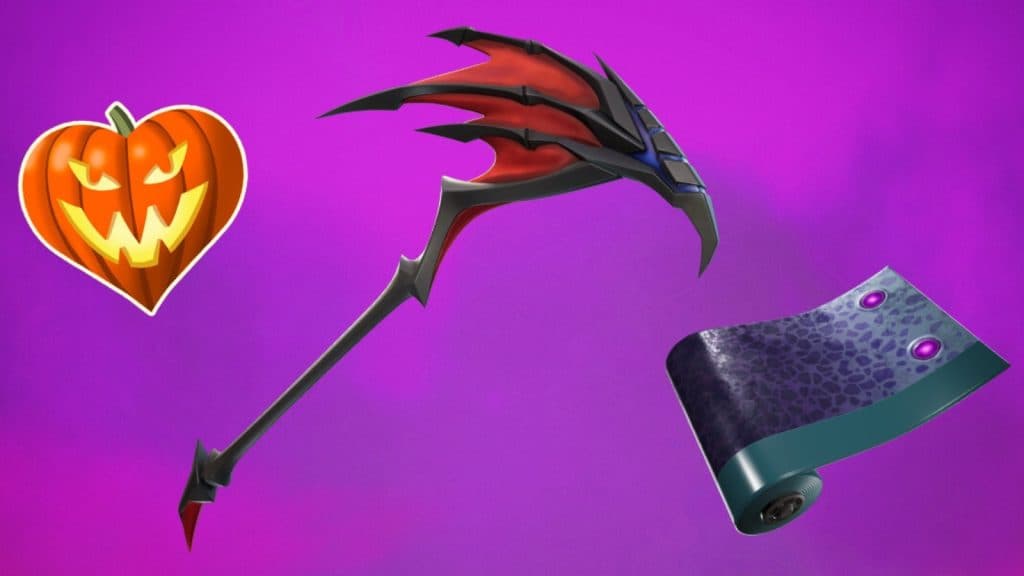 image featuring all the rewards available to earn from the Horde Rush LTM in Fortnitemares 2023.