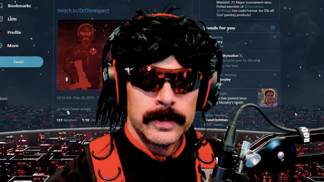 Dr Disrespect streaming on Twitch