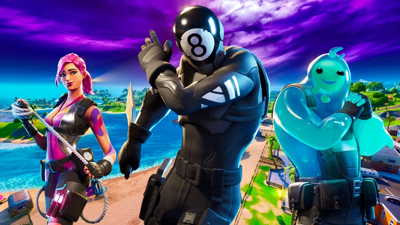 An image of three Fortnite characters posing.