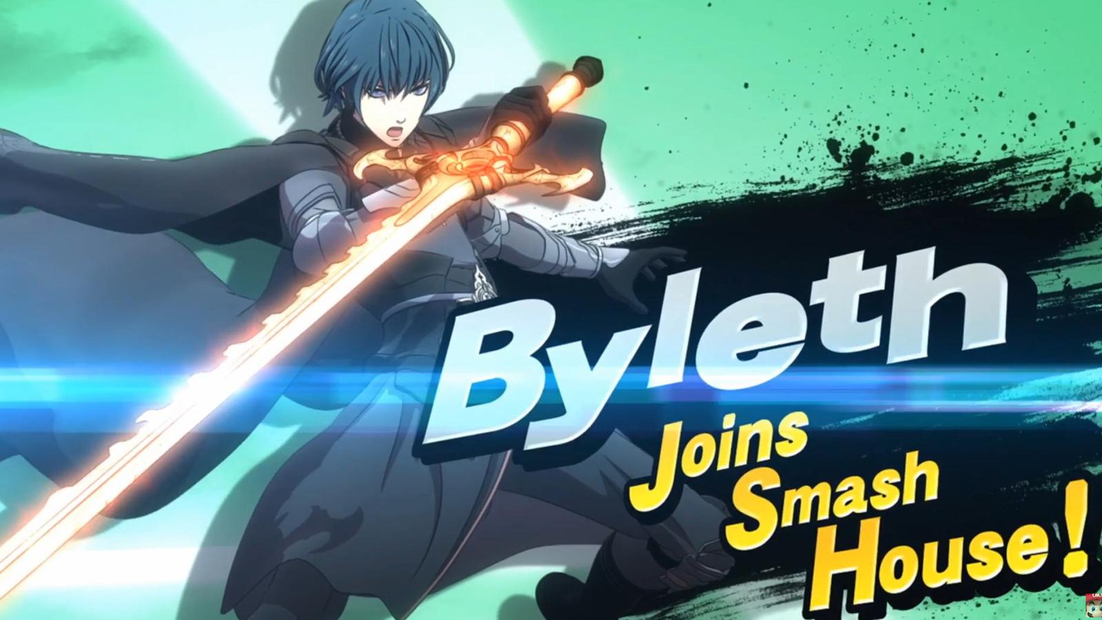 Fire Emblem's Byleth from the Super Smash Bros. Ultimate announcement.