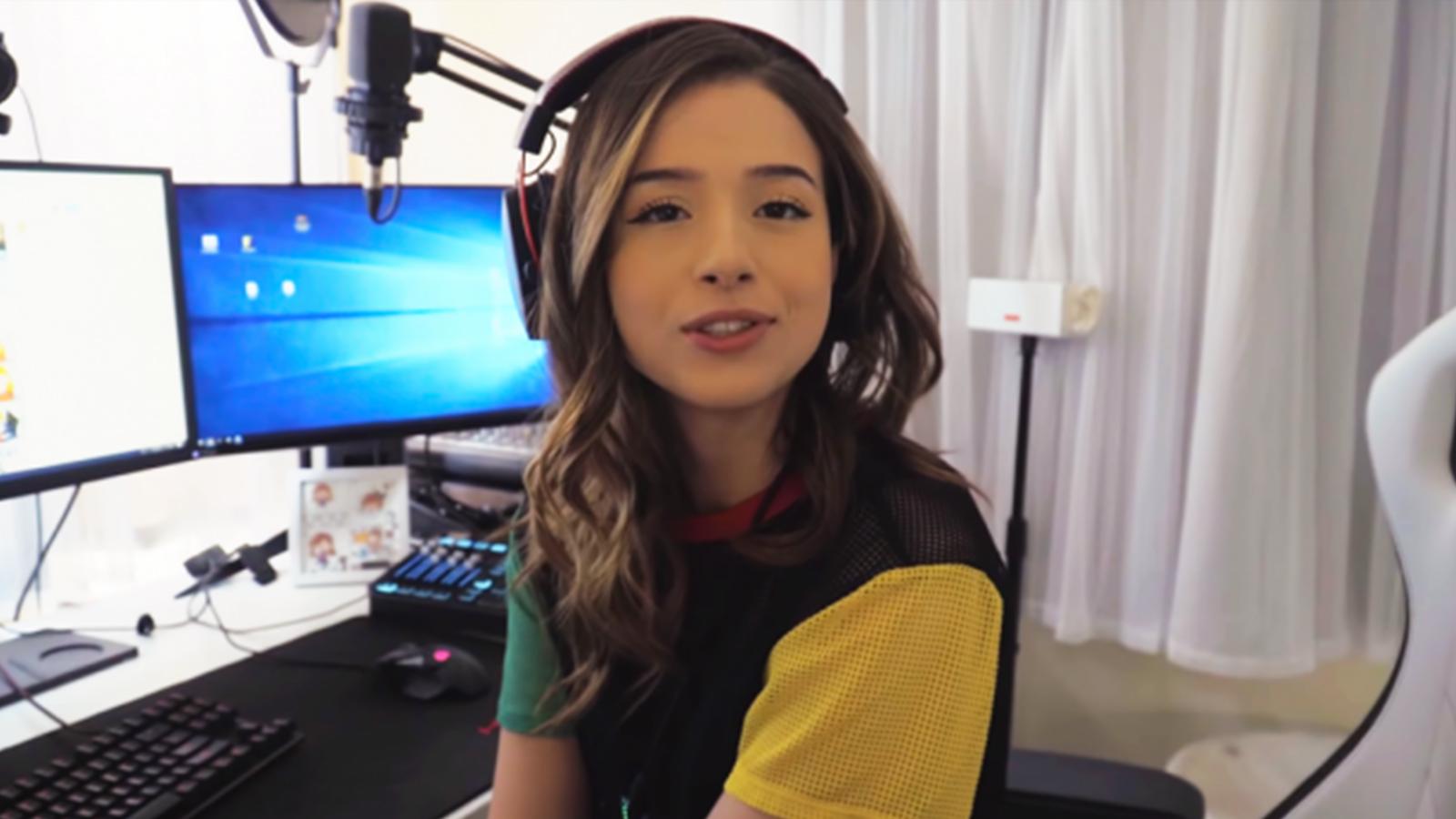 Pokimane filming a YouTube video.