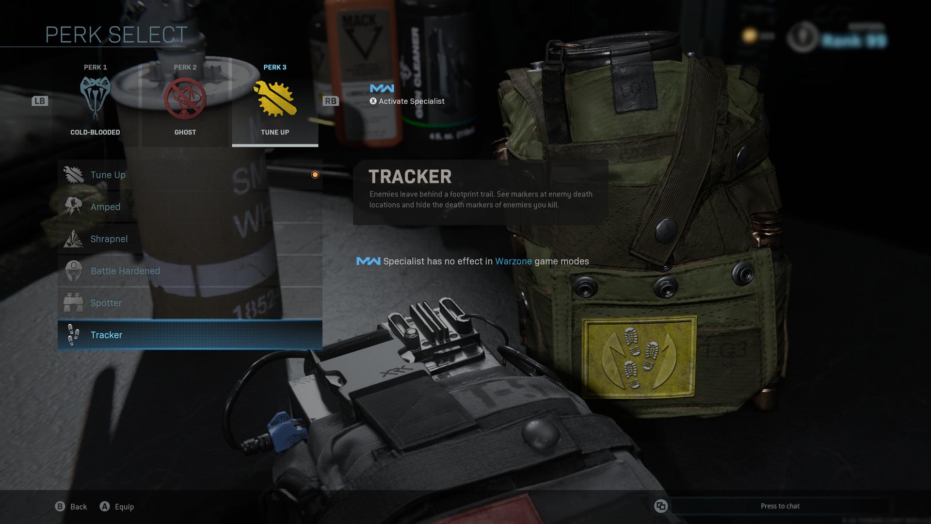 Tracker perk in Warzone.