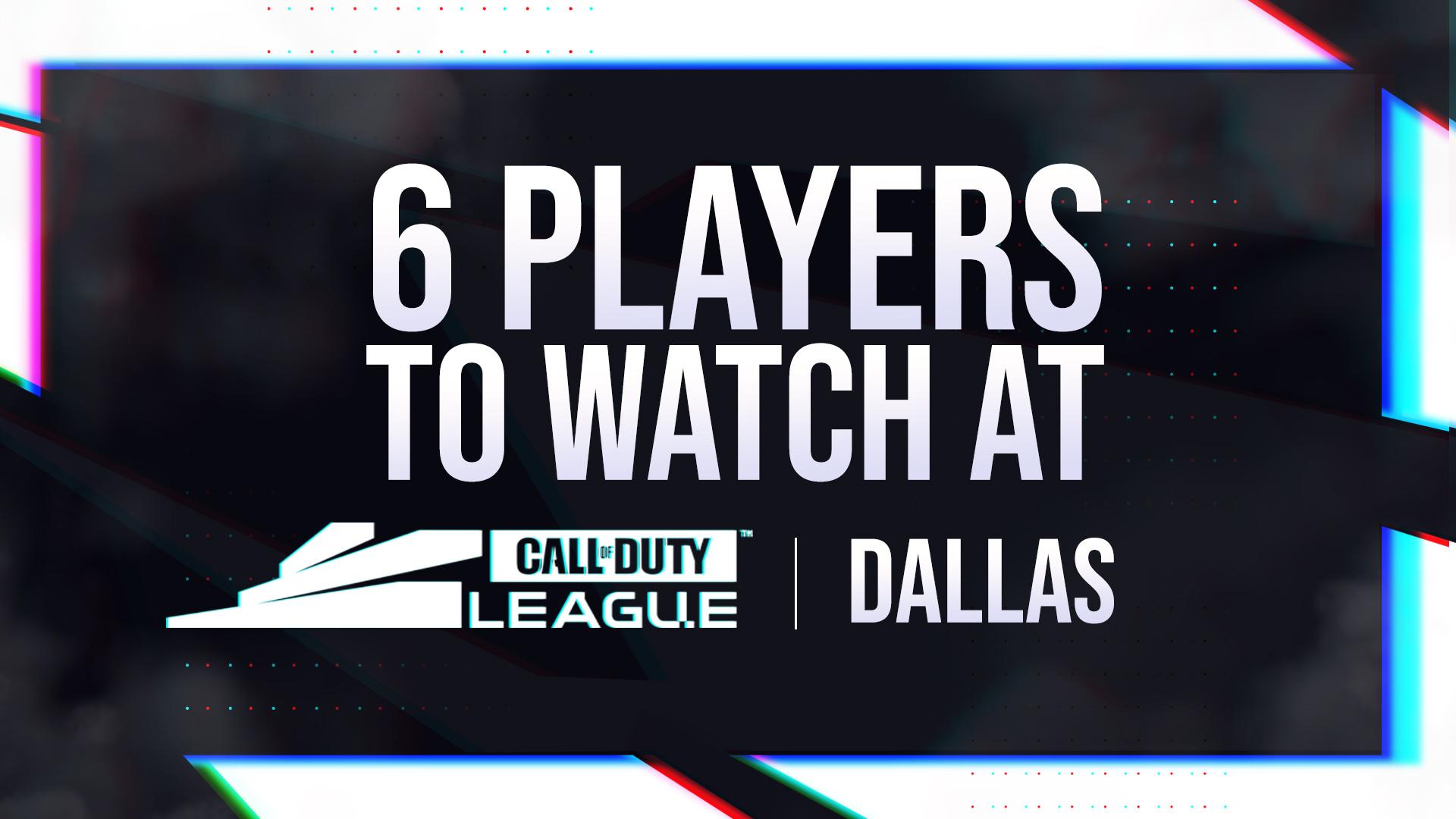 6 players to watch during CDL Dallas