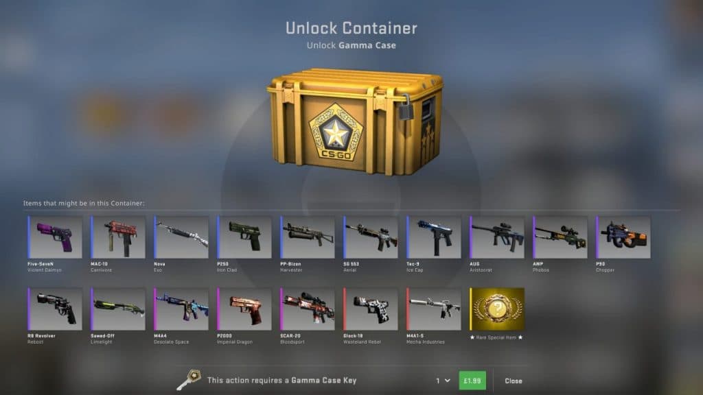 Loot box in Counter-Strike.