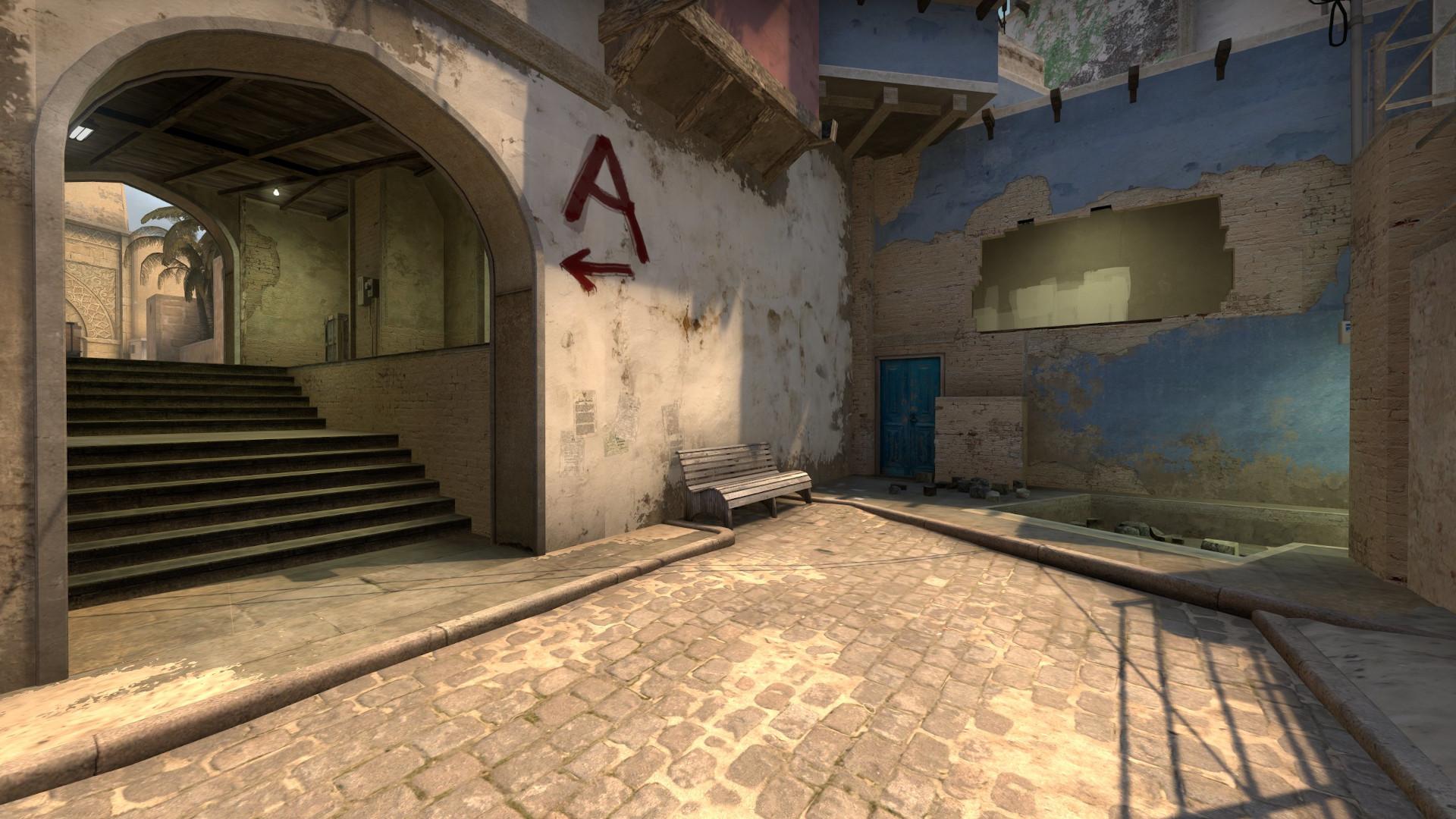 Mirage connector, mid, and snipers nest in CSGO