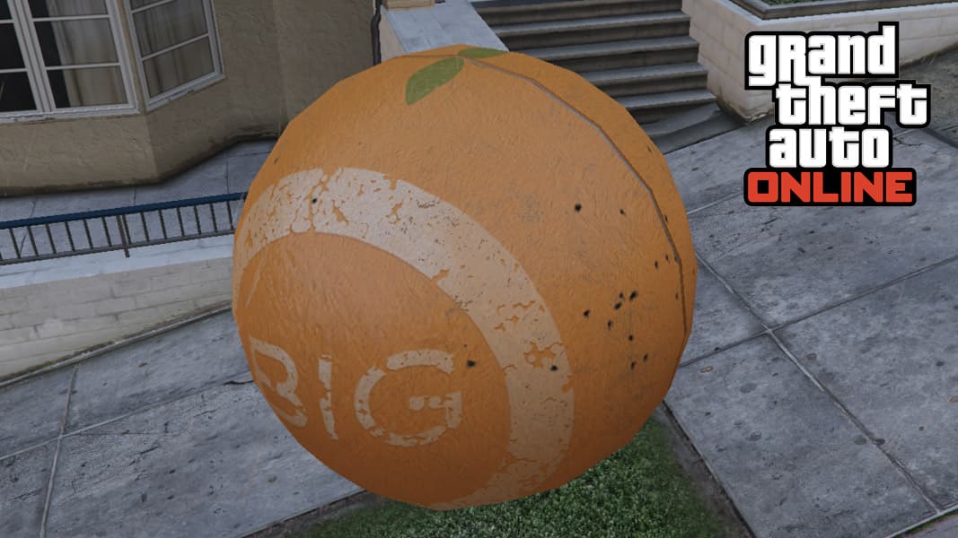 GTA Online character inside a ball