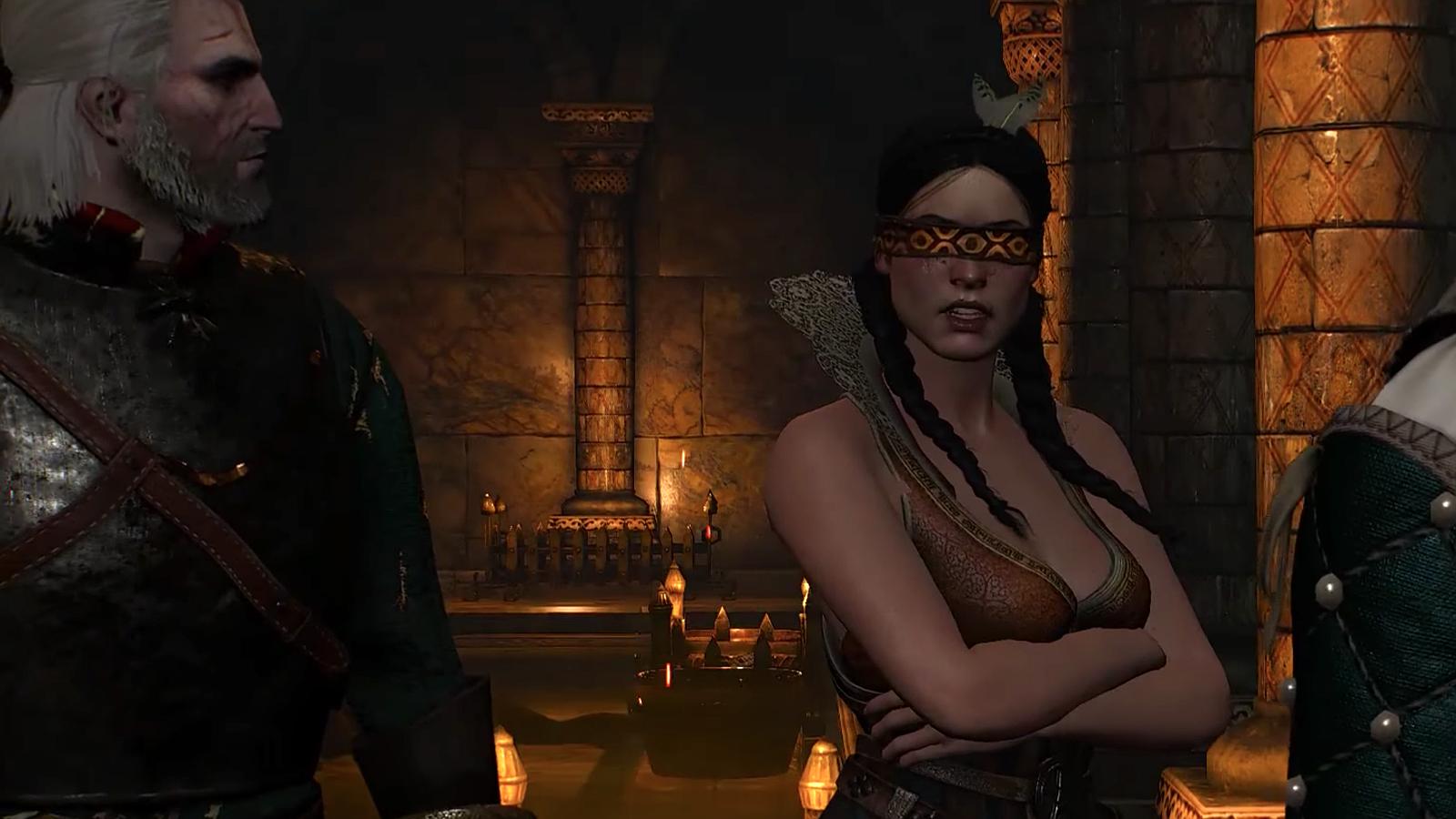 Philippa Eilhart in The Witcher 3 with Geralt