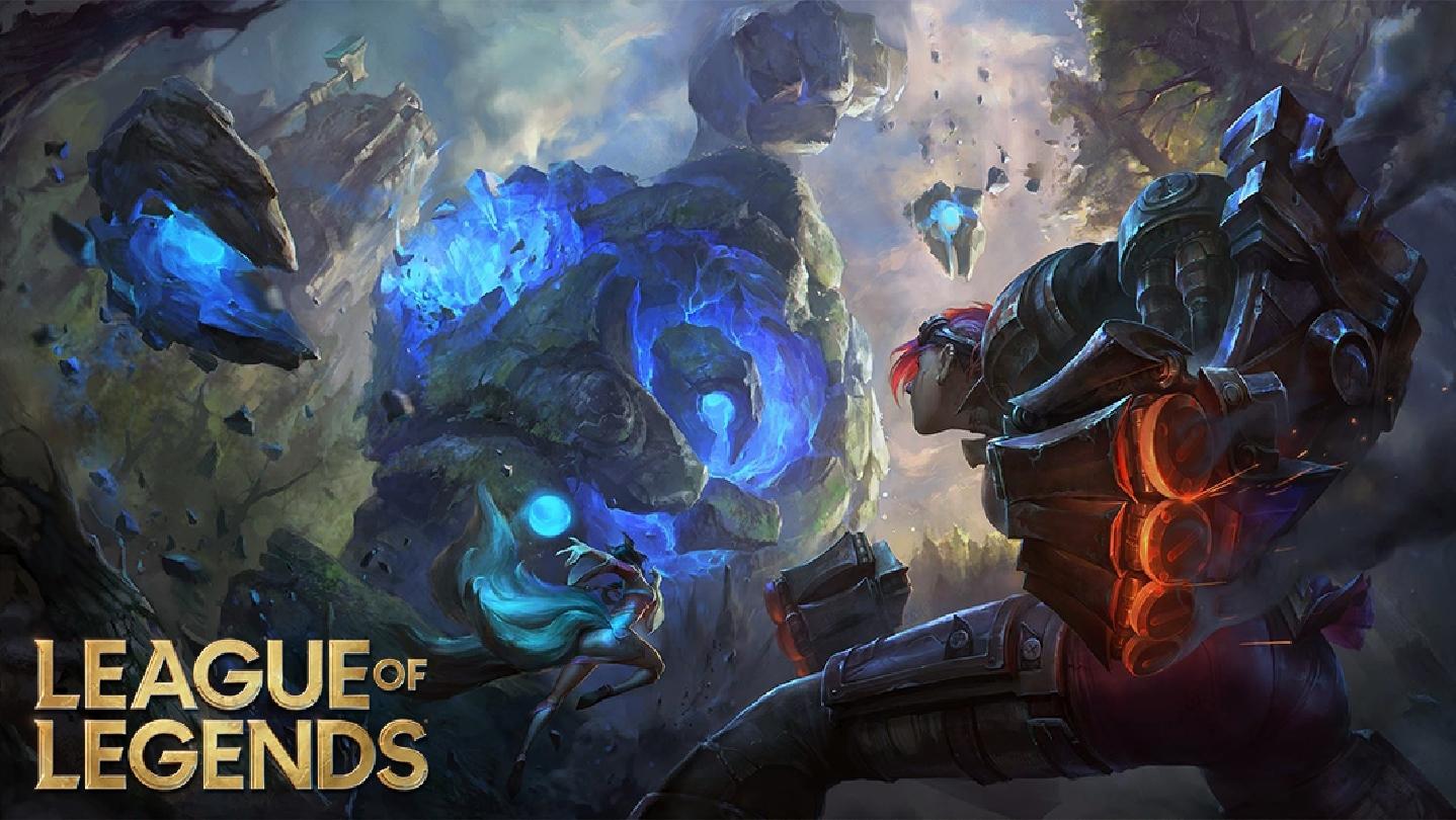 League of legends logo on graphic