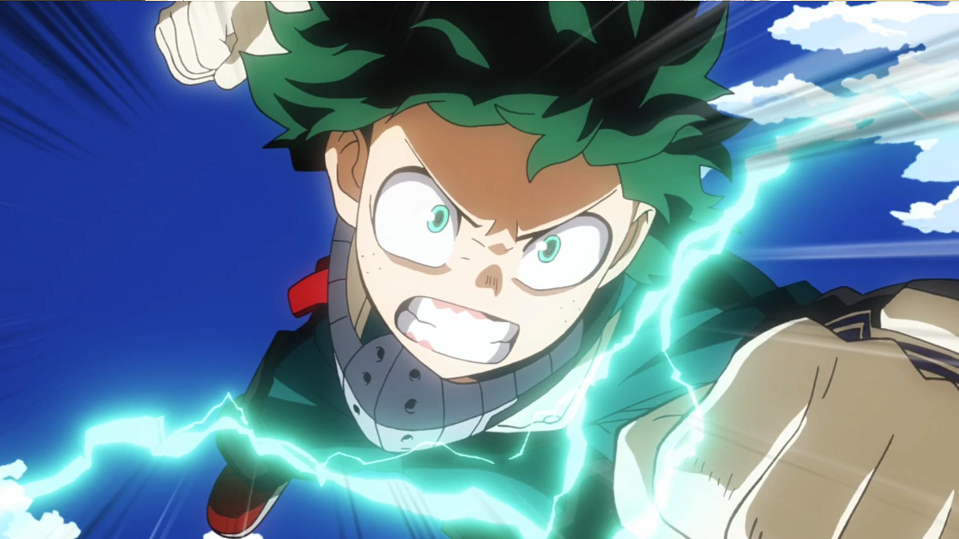An image of Izuku Midoriya the protagonist of My Hero Acadmia in the anime who will feature in Ultra Rumble.
