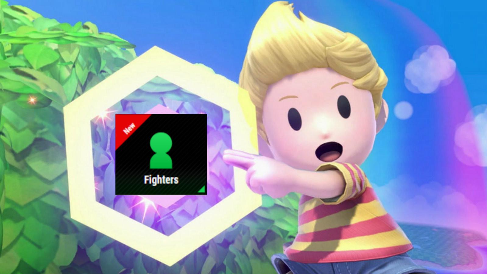 Lucas points at new Smash Ultimate DLC