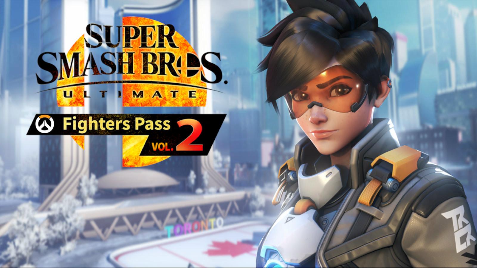 Tracer for Smash Ultimate with Overwatch logo