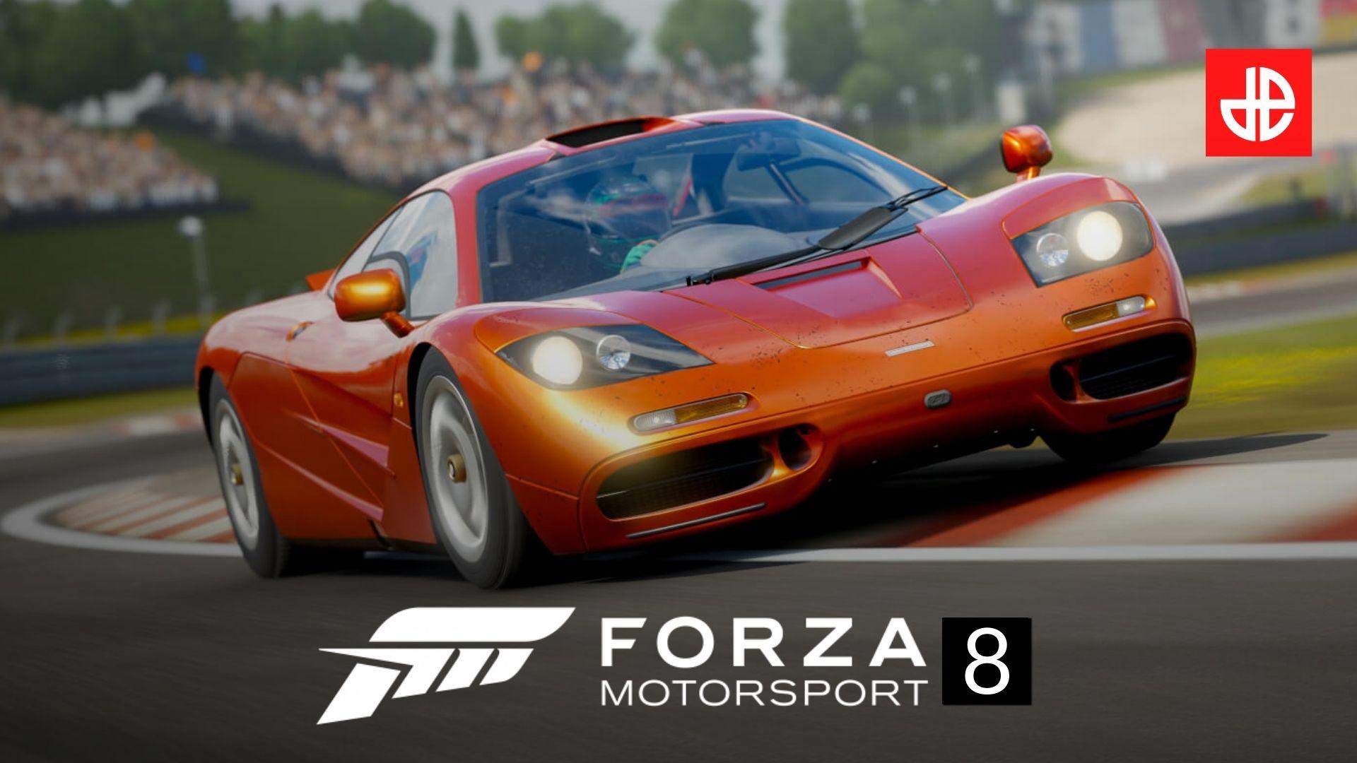 Forza Motorsport 8 car on racetrack