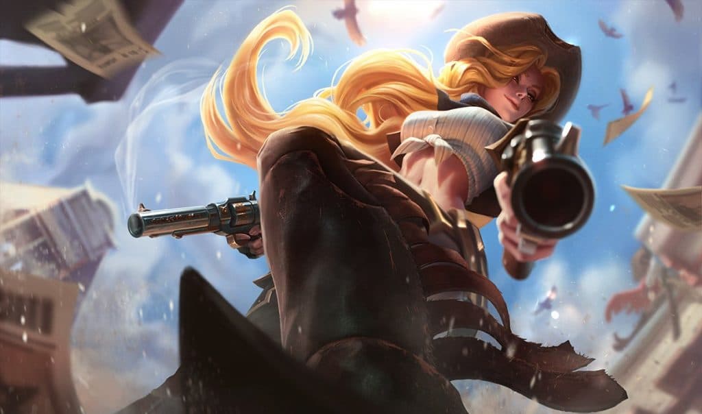 League of Legends champ 151 will apparently look a little like Miss Fortune's 'Cowgirl' skin.