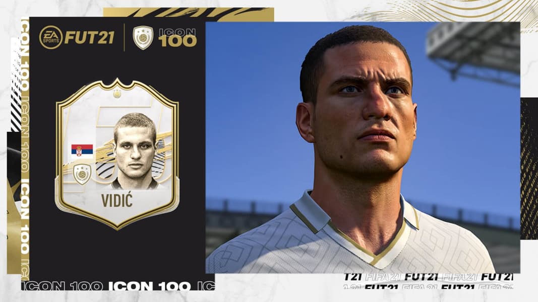 Vidic as an Icon in FIFA 21
