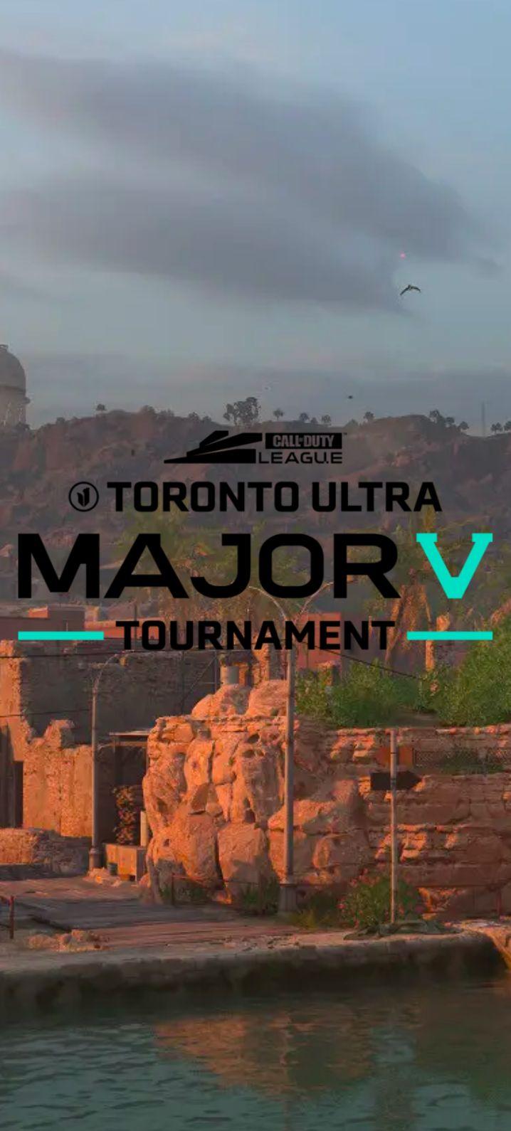 Toronto Ultra Major V Tournament logo on purple and black background
