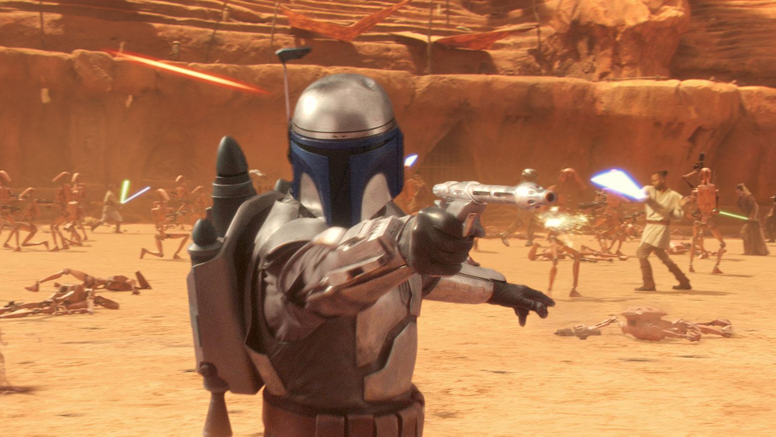 Morrison played Boba Fett's father Jango all the way back in The Attack of the Clones in 2002.