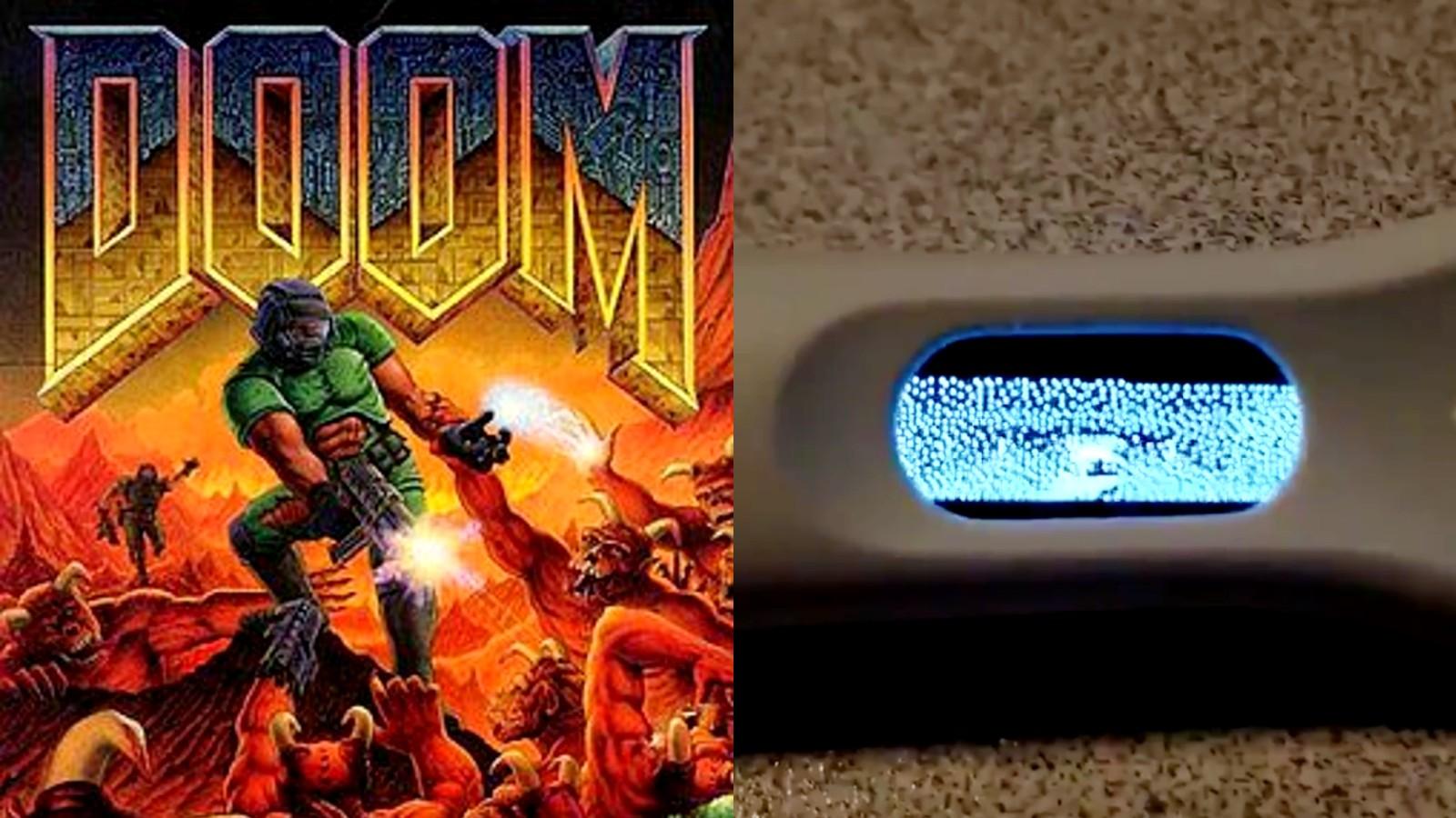 Doom running on a pregnancy test