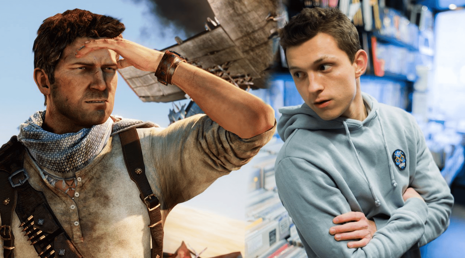 The first look Tom Holland as Nathan Drake is missing one crucial