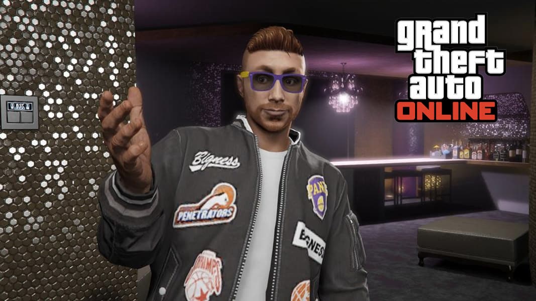 GTA Online character in a nightclub