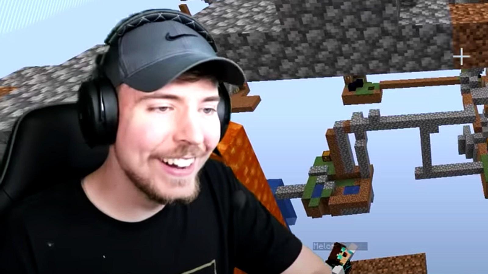 MrBeast in Minecraft YouTube challenge