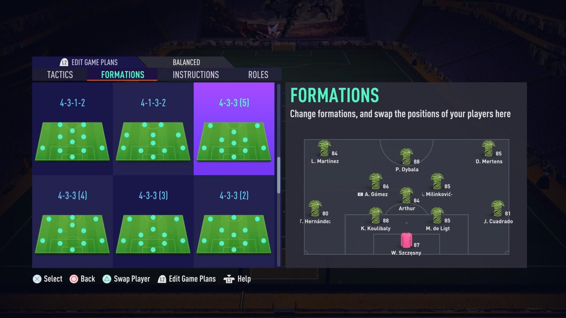 FIFA 21 Custom Formations Meta