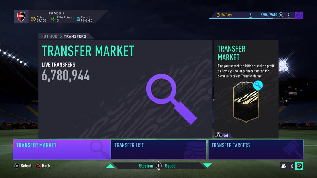 FIFA 21 Transfer Market HUB