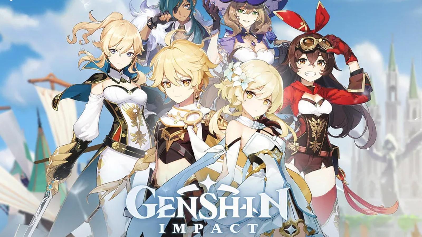 Genshin Impact cover image featuring many characters