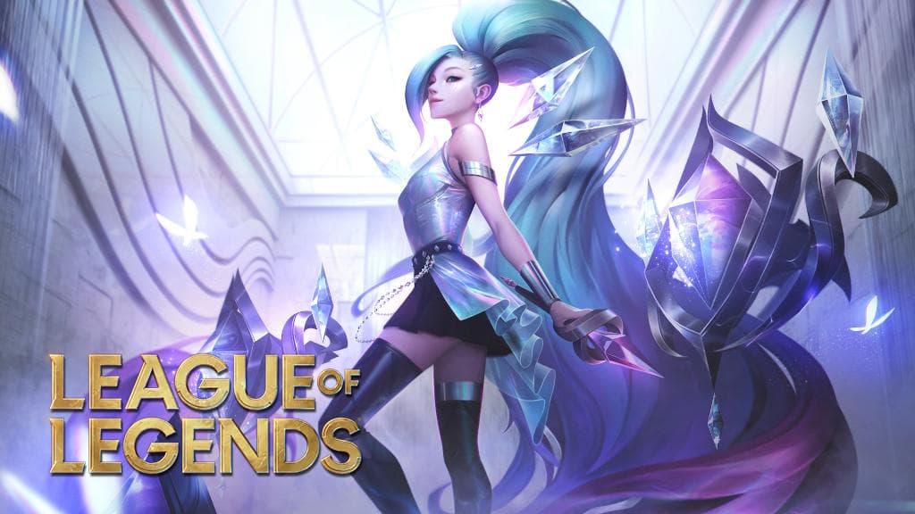 K/DA ALL OUT Seraphine Superstar splash art for League of Legends
