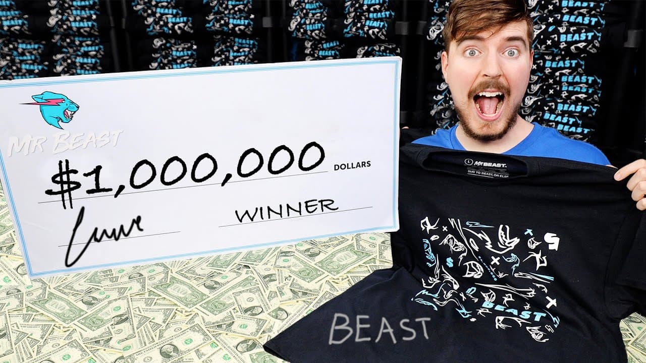 Mr Beast $1,000,000 giveaway header