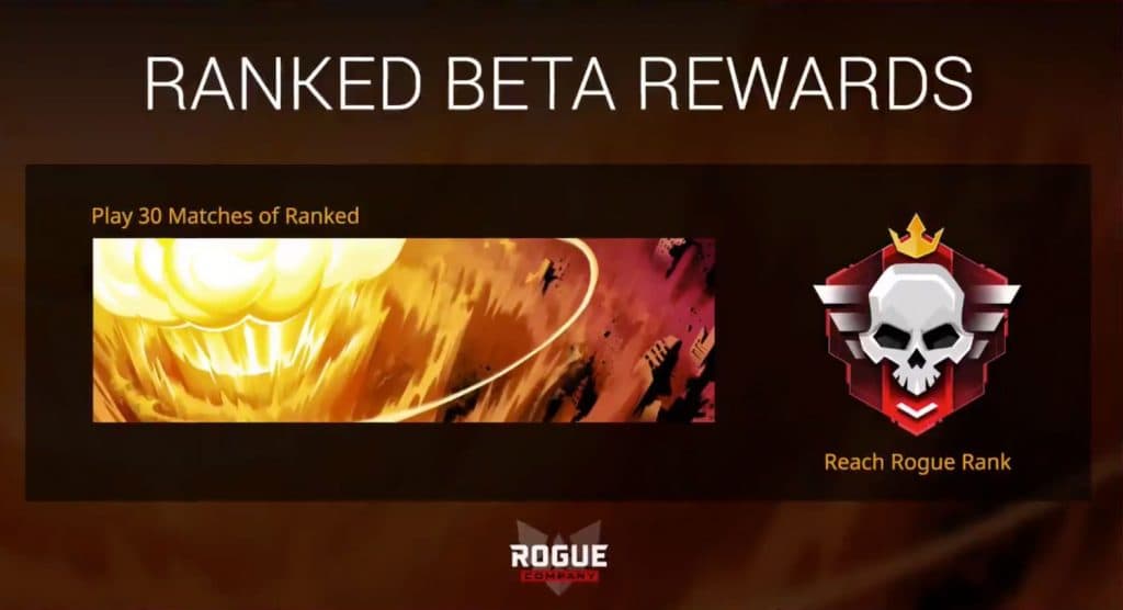 Rogue Company ranked beta rewards