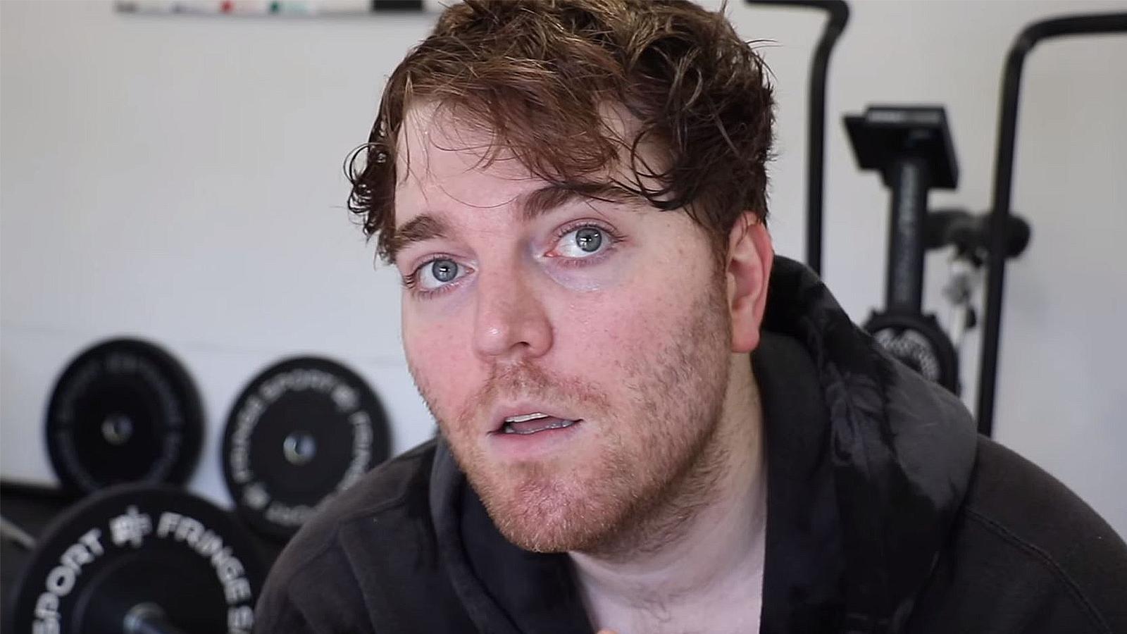 Shane Dawson is pictured during a workout.