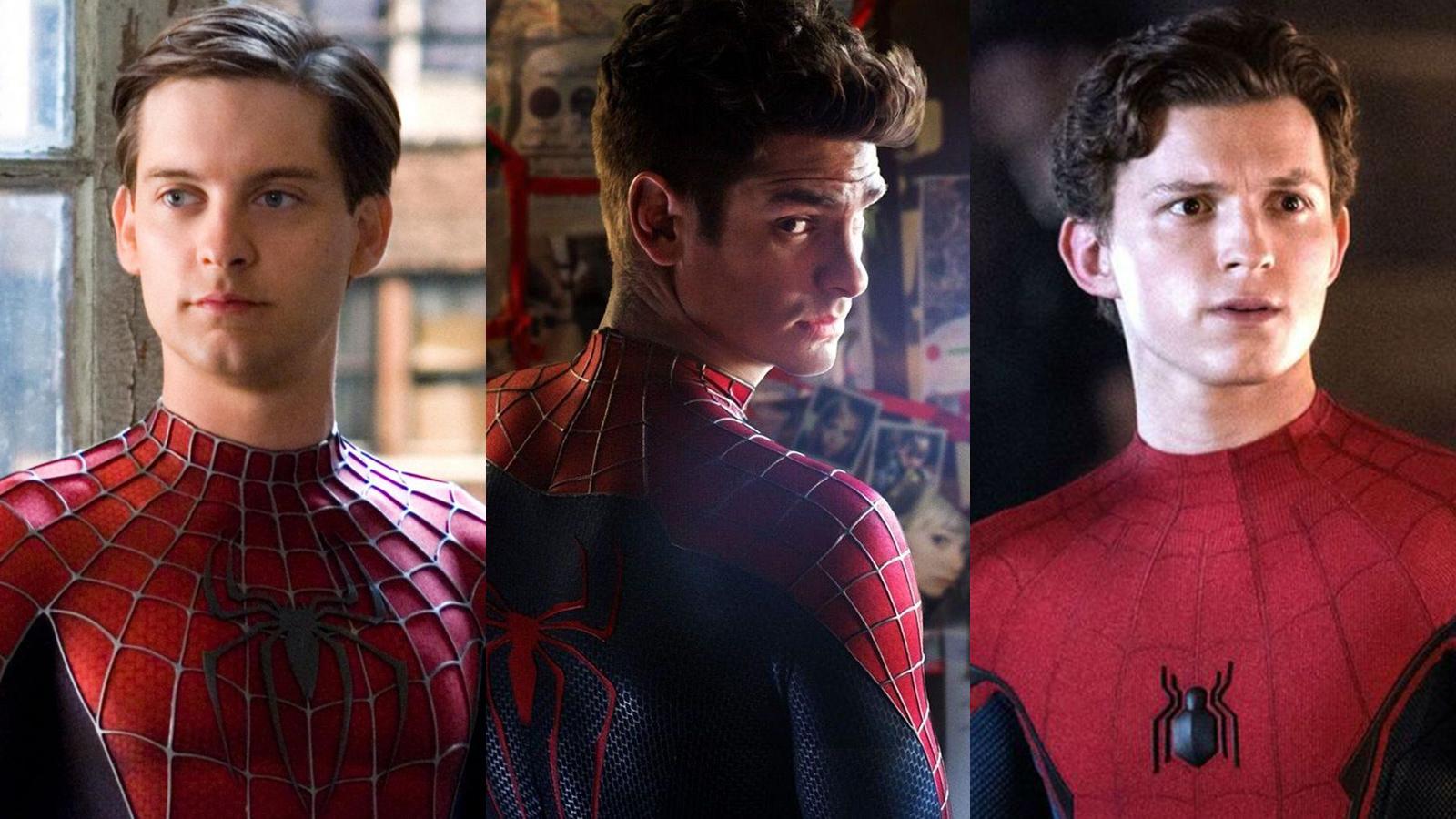 Tobey Maguire Andrew Garfield Tom Holland
