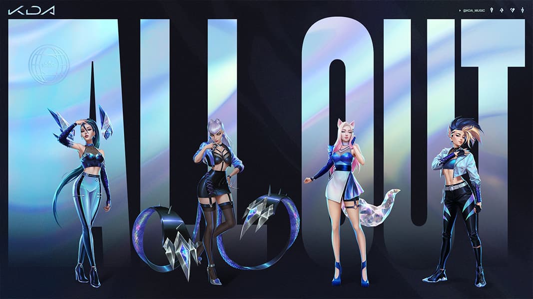 all out EP kda poster