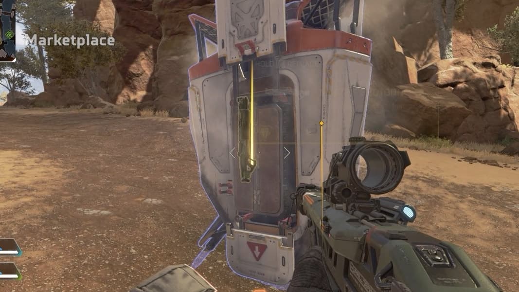 Supply drop with weapons inside in Apex Legends