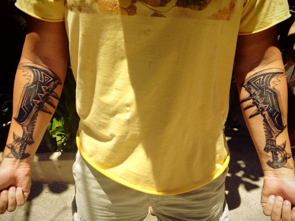 Draven Axe tattoos 