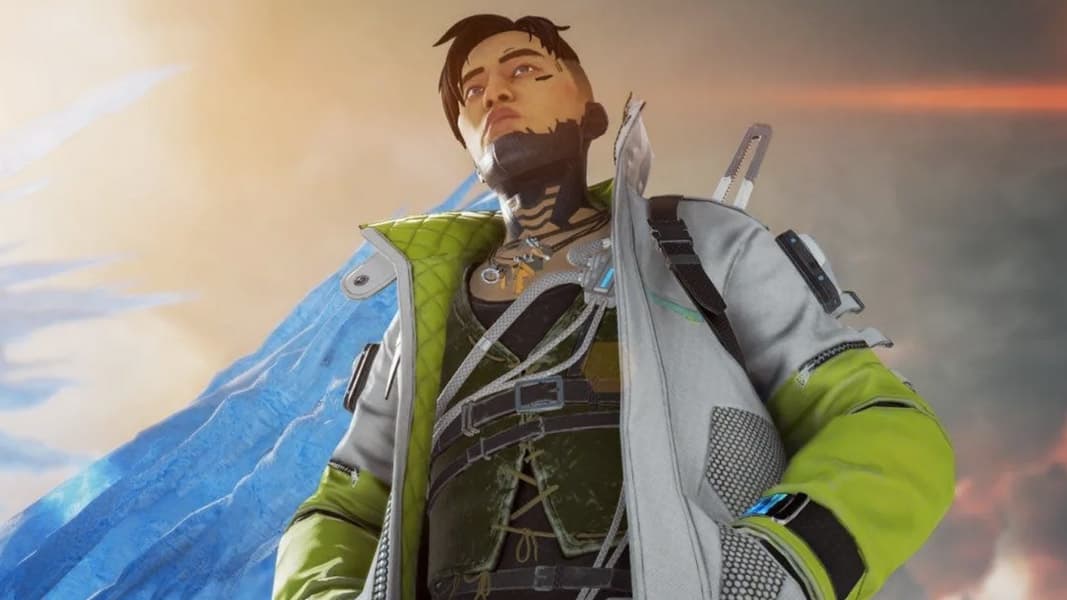 Crypto looking to the sky in Apex Legends