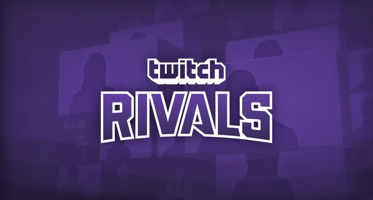 The Twitch Rivals logo on a purple background