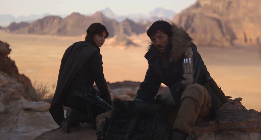 Jyn Erso and Cassian Andor