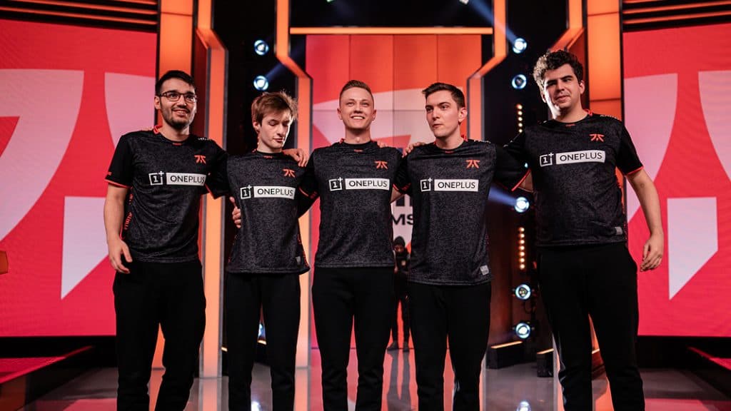 Fnatic on LEC stage