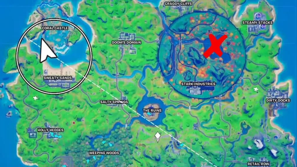 Fortnite location in map season 4