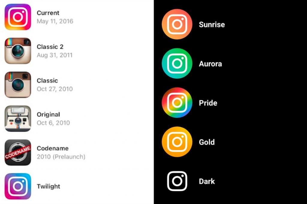 Instagram logos