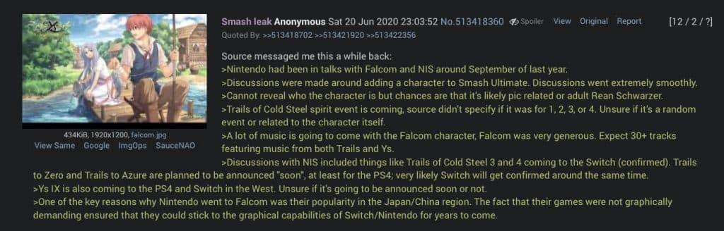 4chan Smash Bros leak